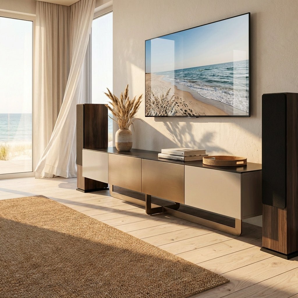 Drammen Brushed Metal Media Console - Altera