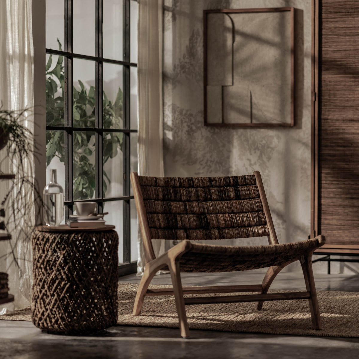Drumcliff Teak and Abaca Chair - Altera