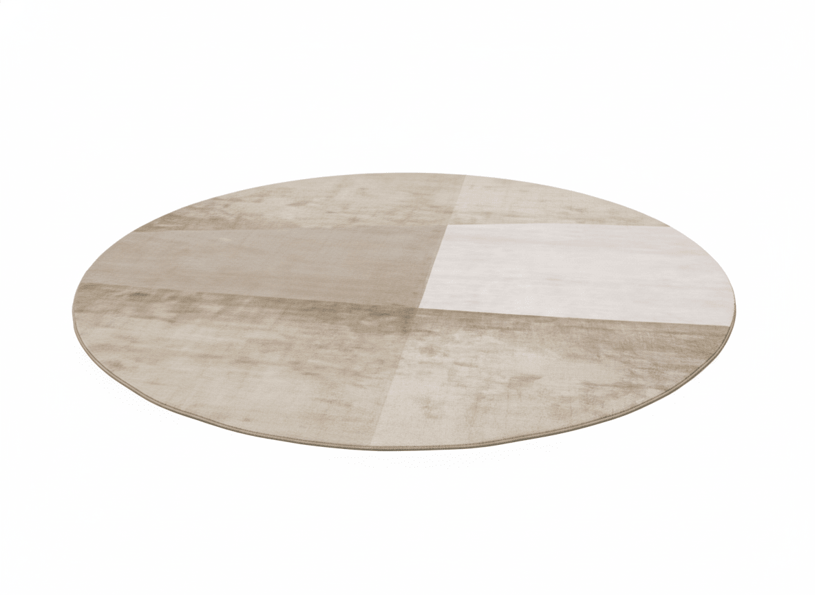 Earth - Tone Abstract Bamboo Silk Area Rug - Altera