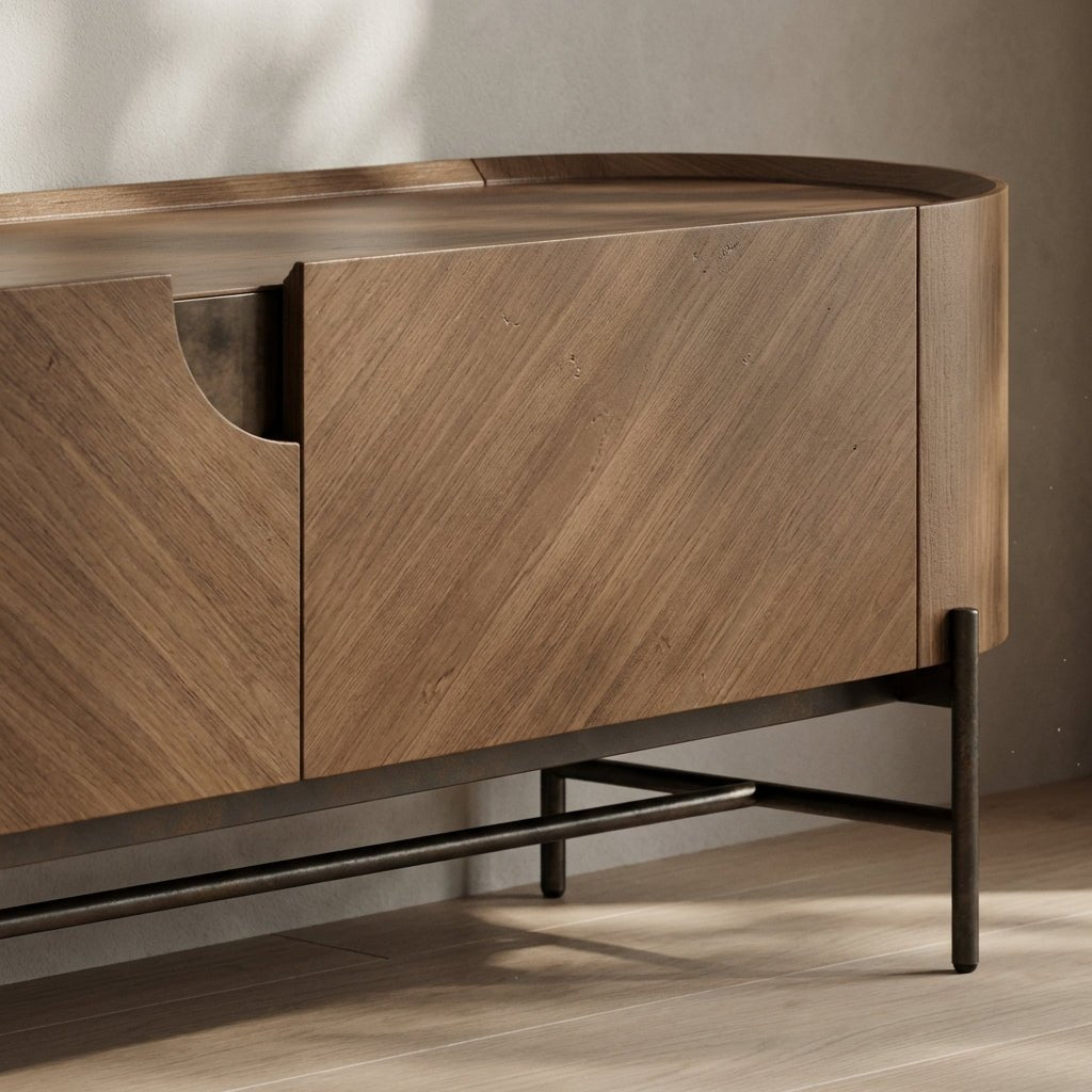 Echelon Metallic Entertainment Center - Altera