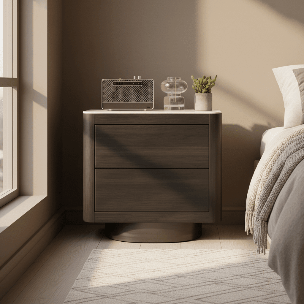 Eclipse Smoked Oak Nightstand - Altera
