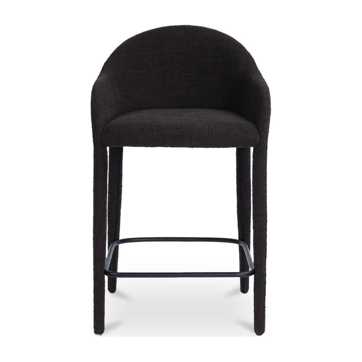 Marvao Counter Stool in Black, polyester, 21¾" × 22"