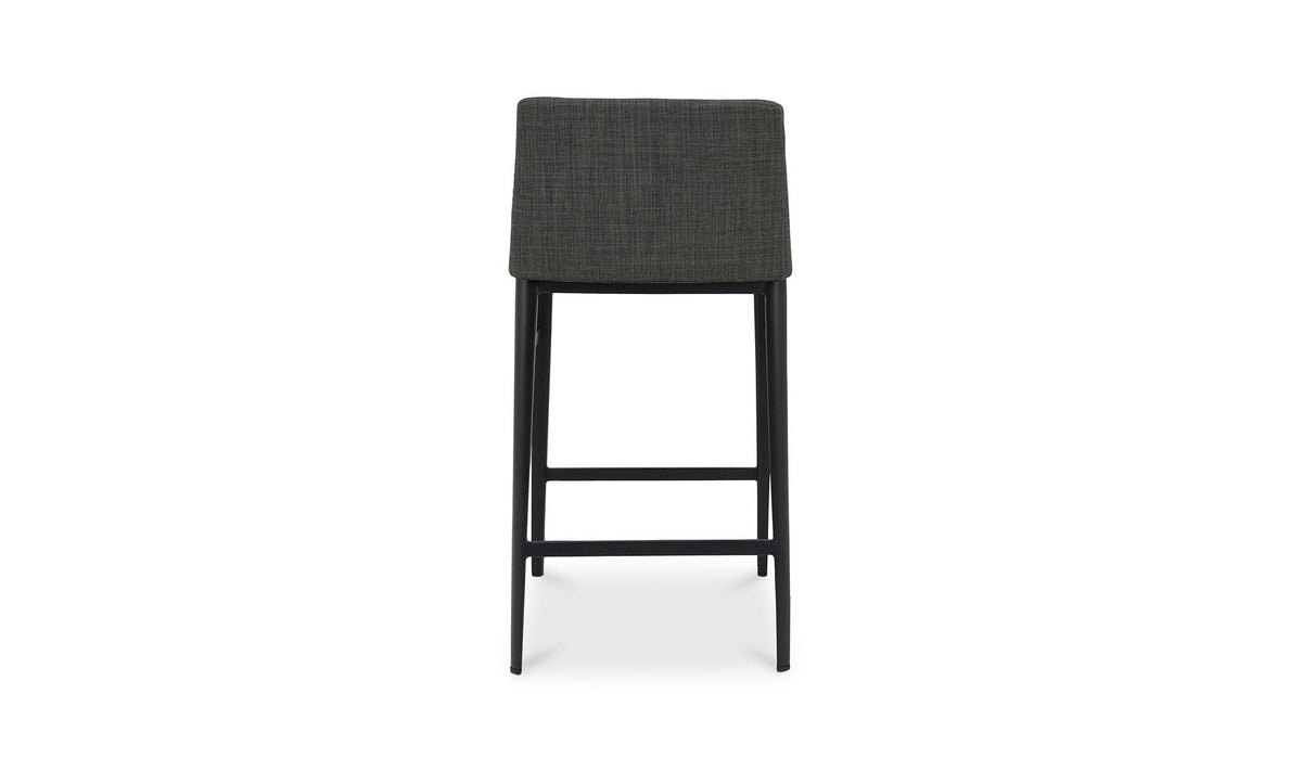 Bolsena Counter Stool in Charcoal Grey, polyester detail