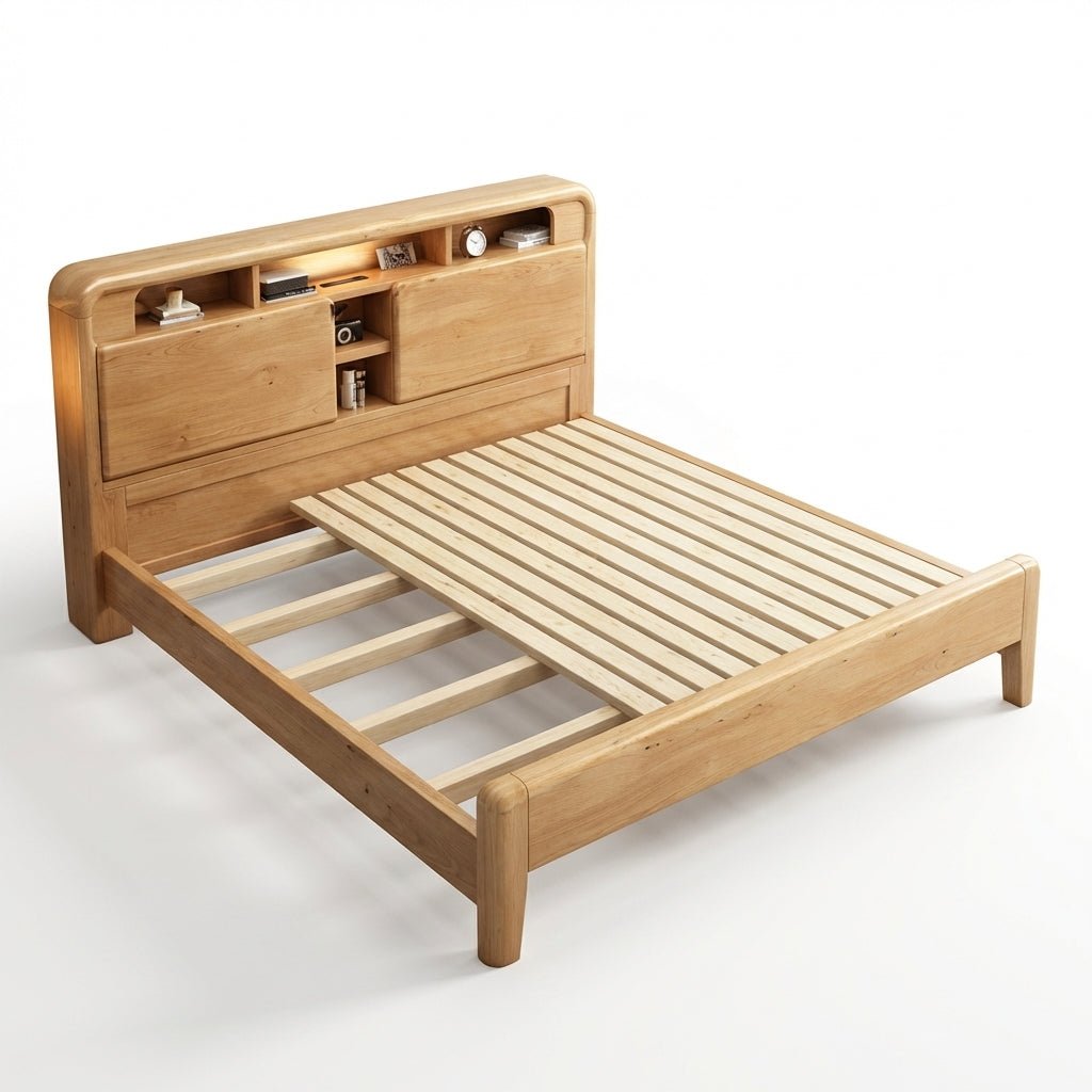 Ellie Crafted Solid Wood Smart Storage Bed - Altera