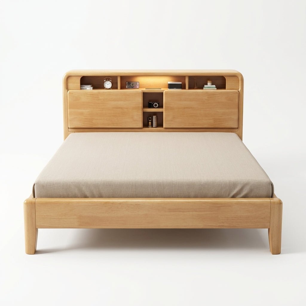 Ellie Crafted Solid Wood Smart Storage Bed - Altera