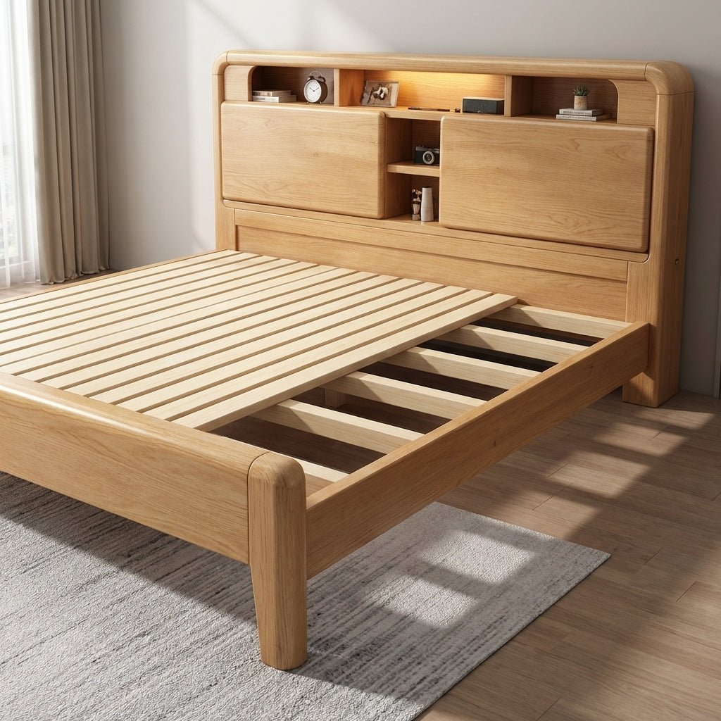 Ellie Crafted Solid Wood Smart Storage Bed - Altera