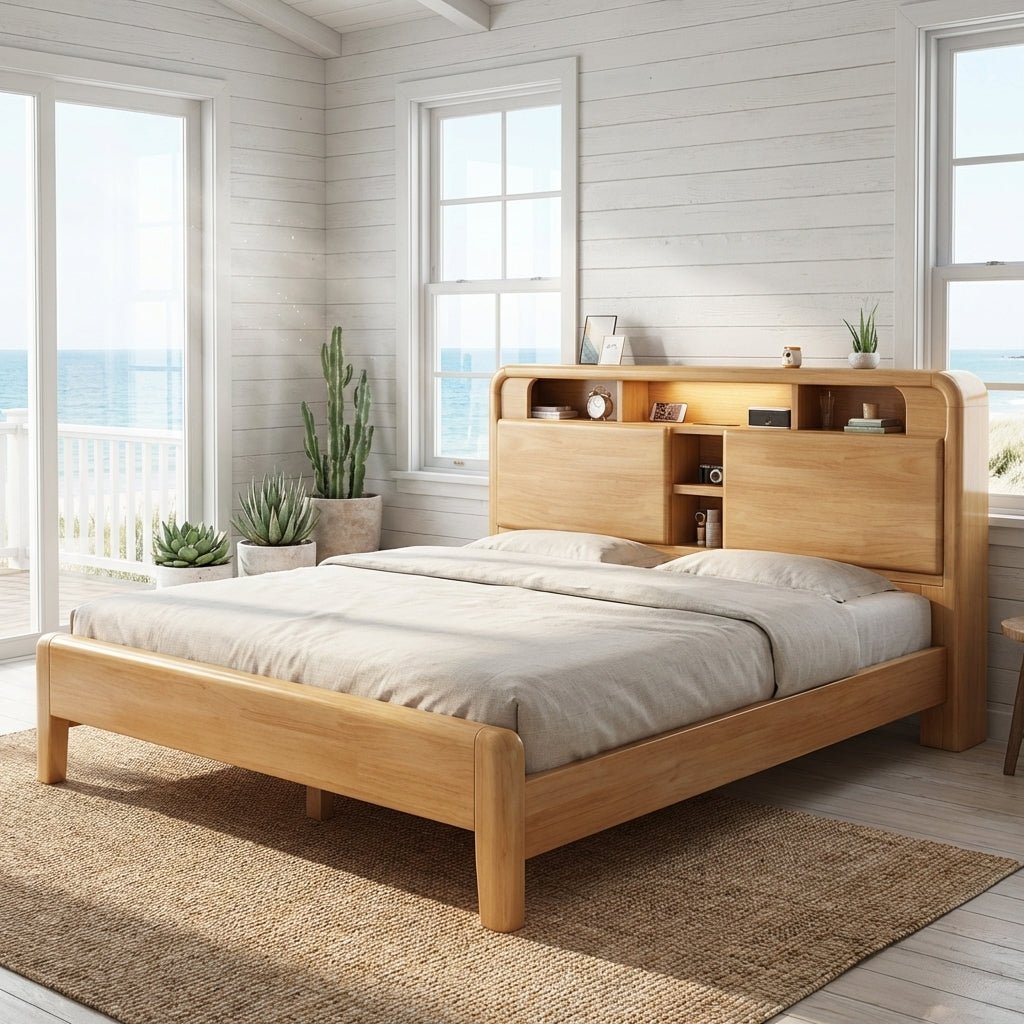 Ellie Crafted Solid Wood Smart Storage Bed - Altera