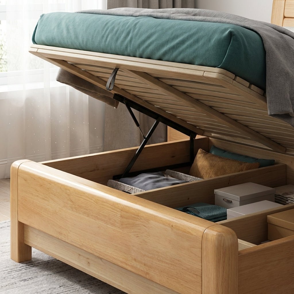 Ellie Crafted Solid Wood Smart Storage Bed - Altera