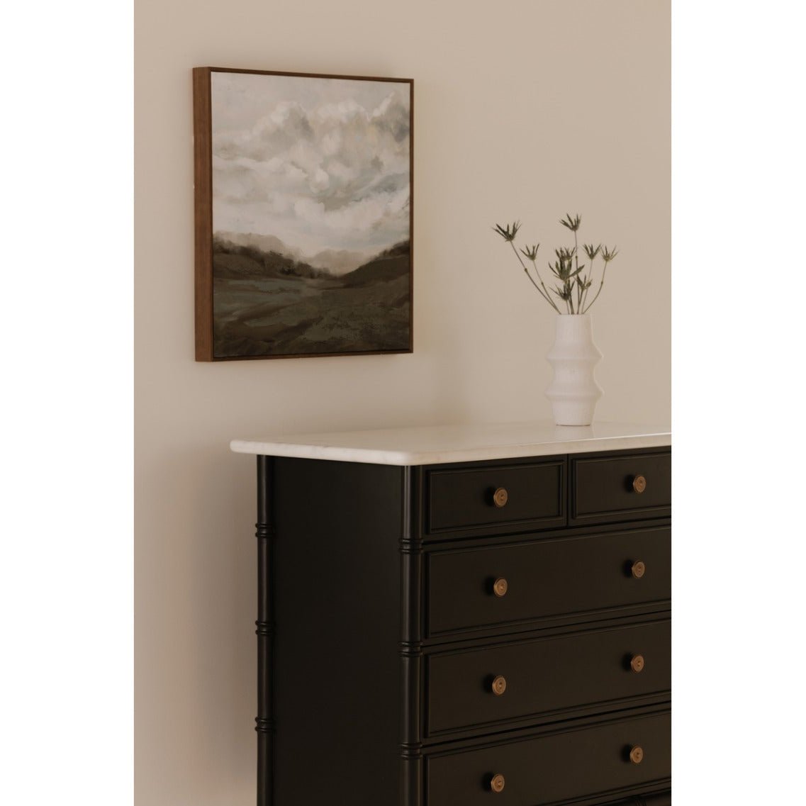 Elowen 5 Drawer Chest Black - Altera