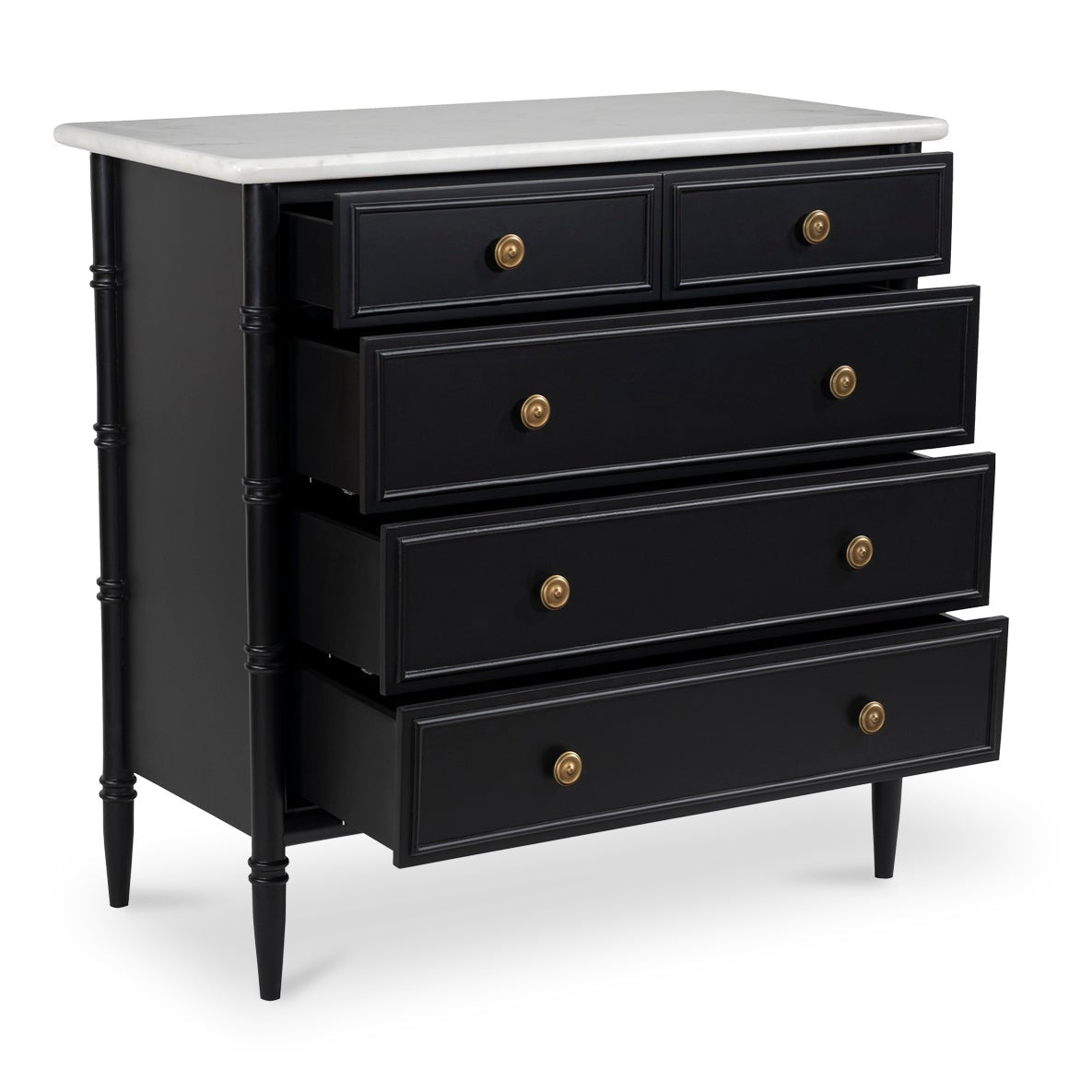 Elowen 5 Drawer Chest Black - Altera