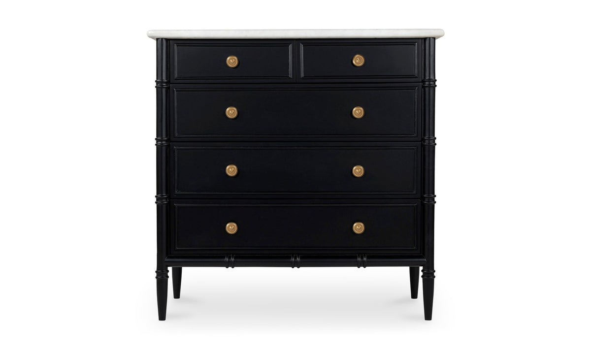Elowen 5 Drawer Chest Black - Altera