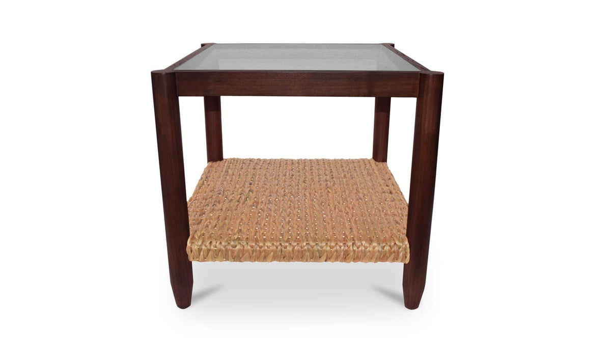 Braga Side Table in Brown — side profile