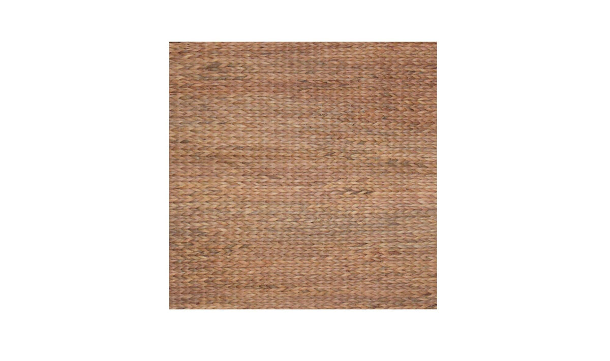 Braga Side Table in Brown — tempered glass detail
