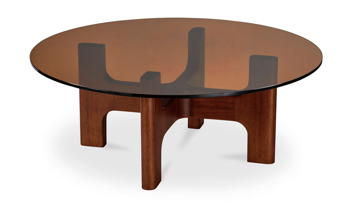 Limerick Coffee Table in Amber — three-quarter view