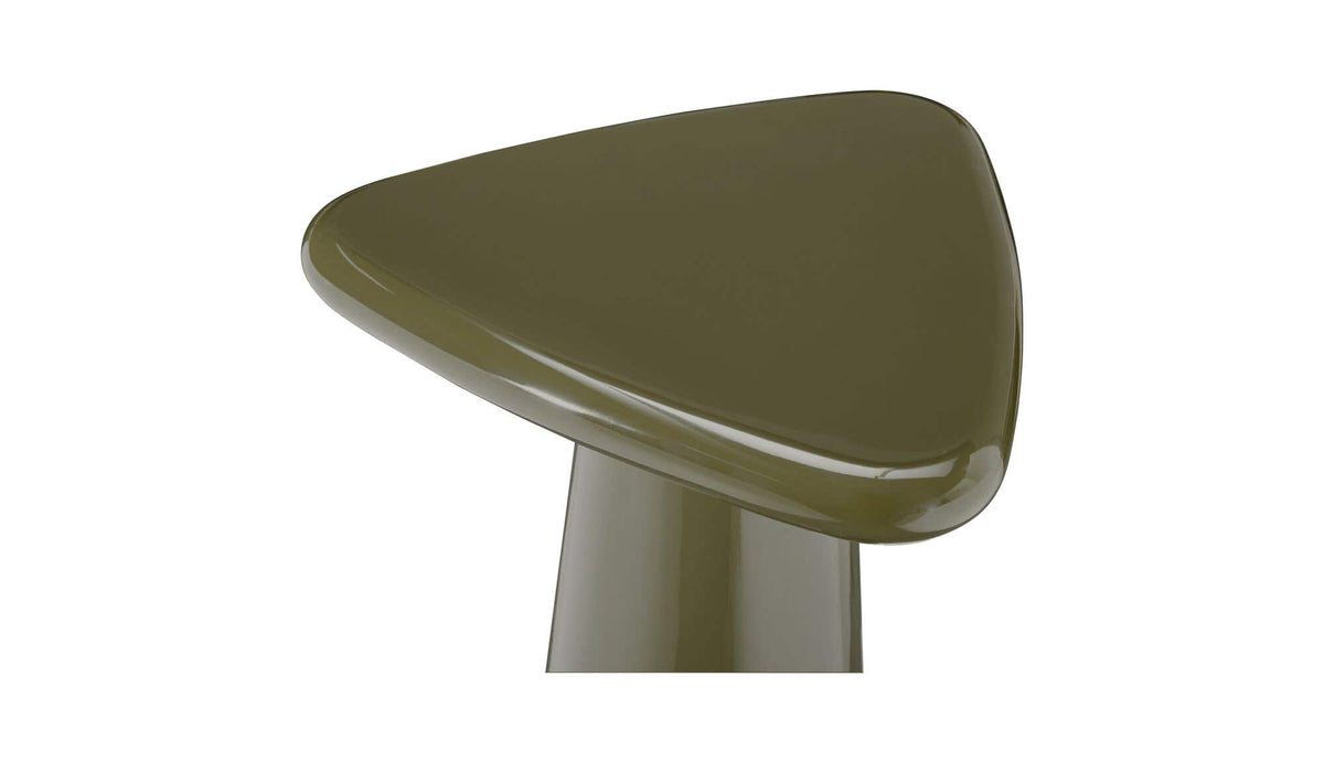 Raglan Cocktail Table Dark Green Lacquer in Dark Green — with high-gloss lacquer detail