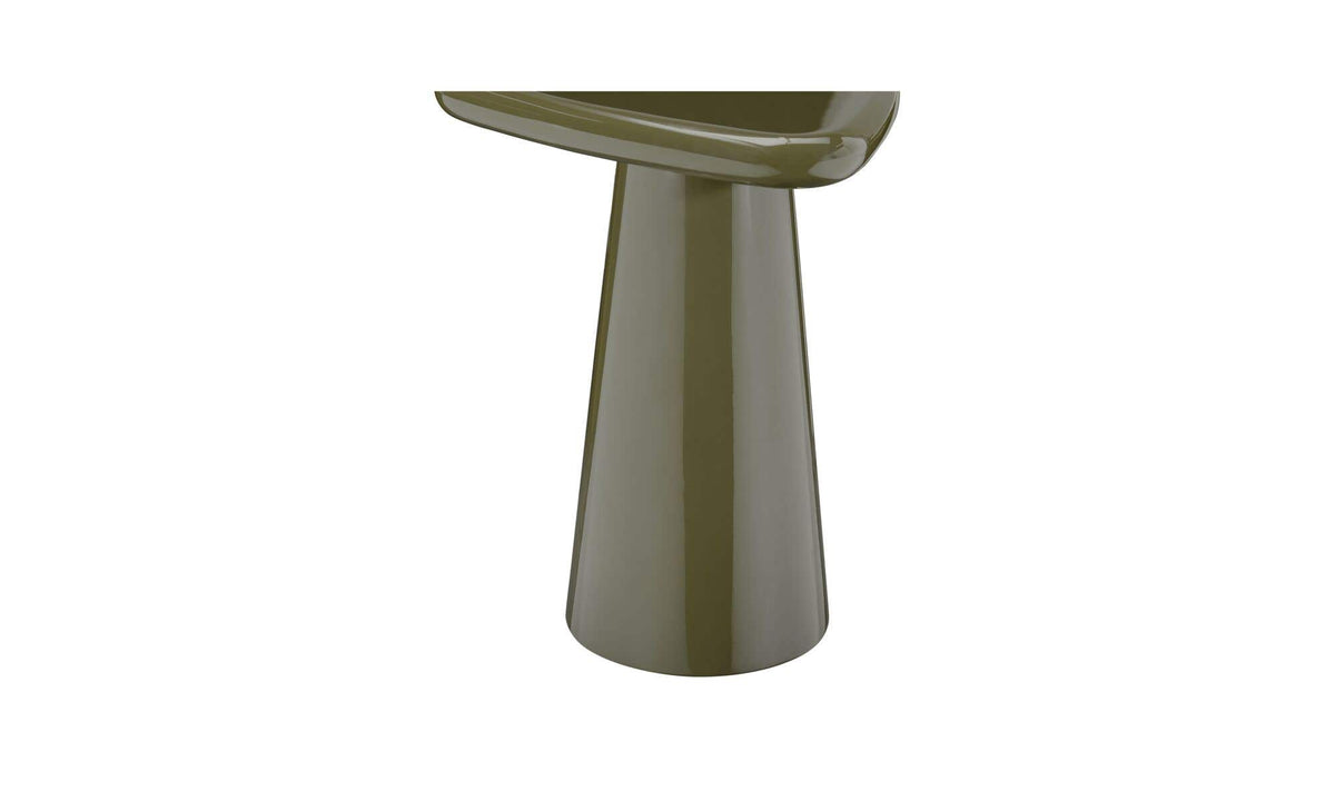 Raglan Cocktail Table Dark Green Lacquer in Dark Green — with high-gloss lacquer detail