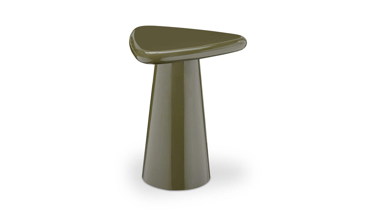 Raglan Cocktail Table Dark Green Lacquer in Dark Green — with high-gloss lacquer detail