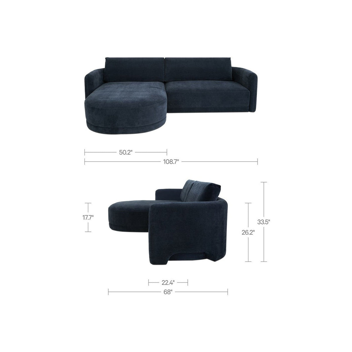 Eyam Curved Sectional - Altera