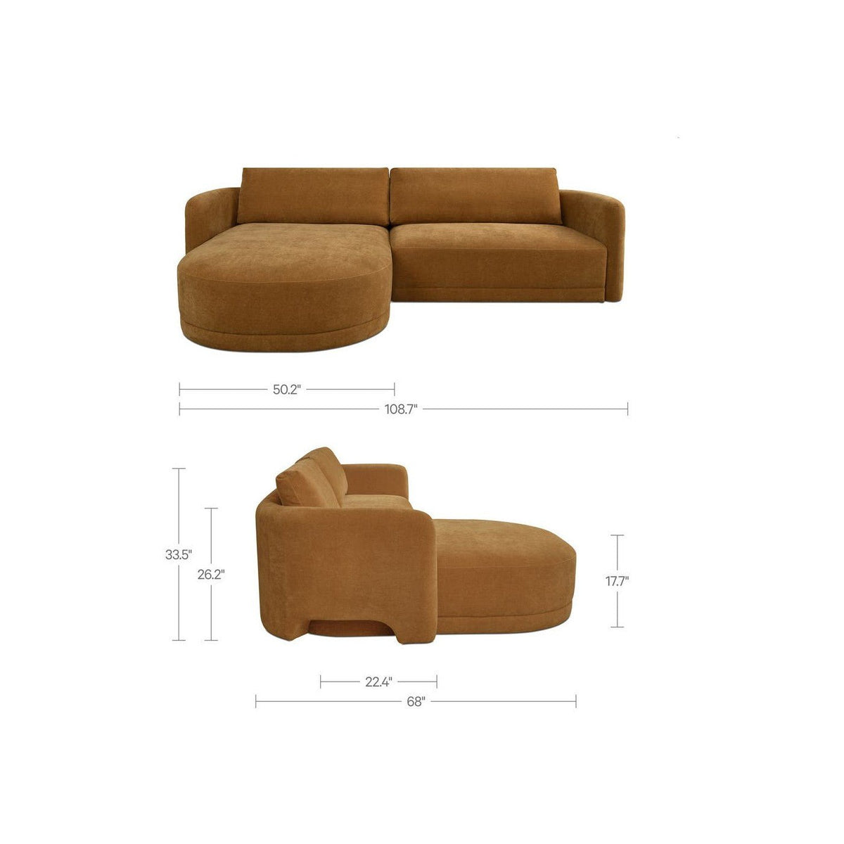 Eyam Curved Sectional - Altera