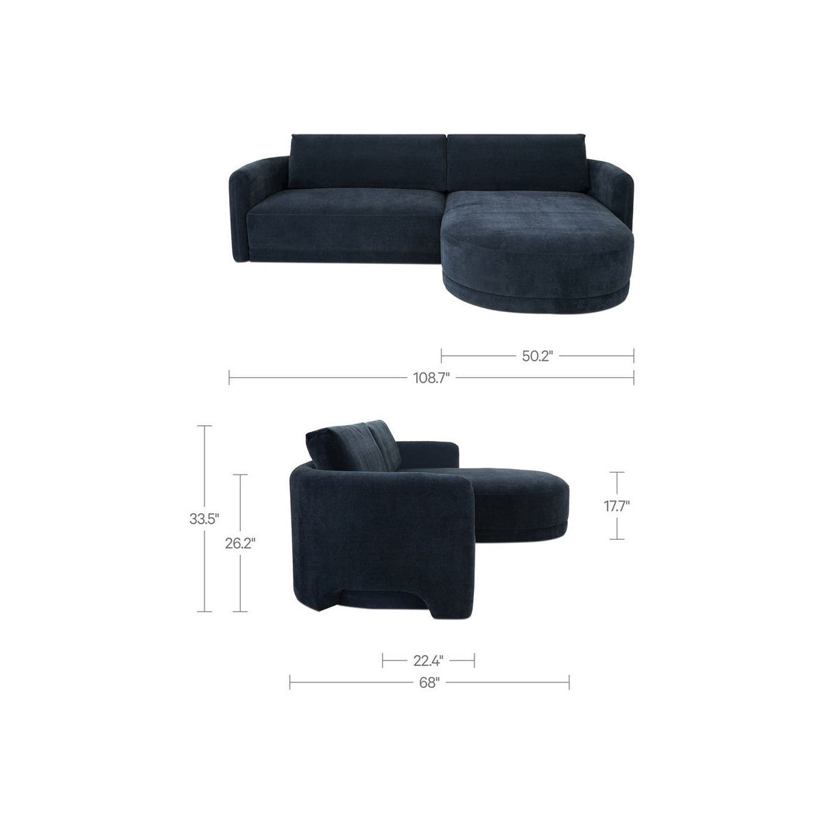 Eyam Curved Sectional - Altera