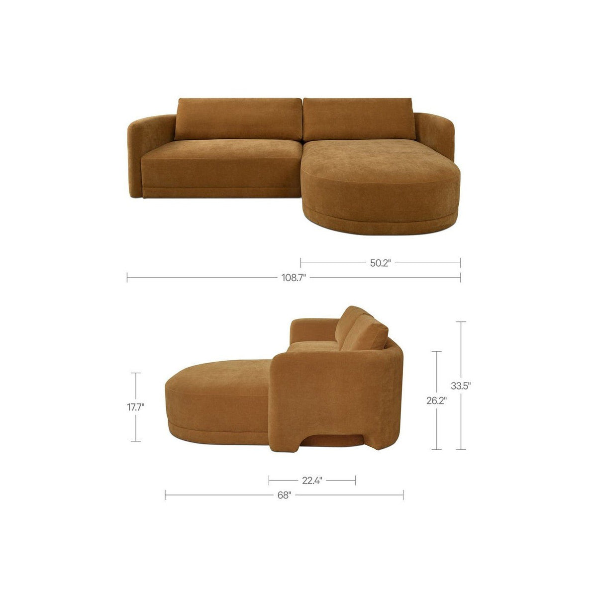 Eyam Curved Sectional - Altera