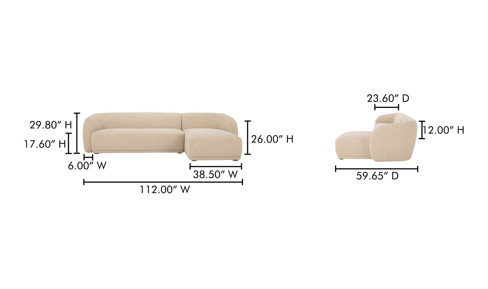 Boucle beige / D'accord dimensions