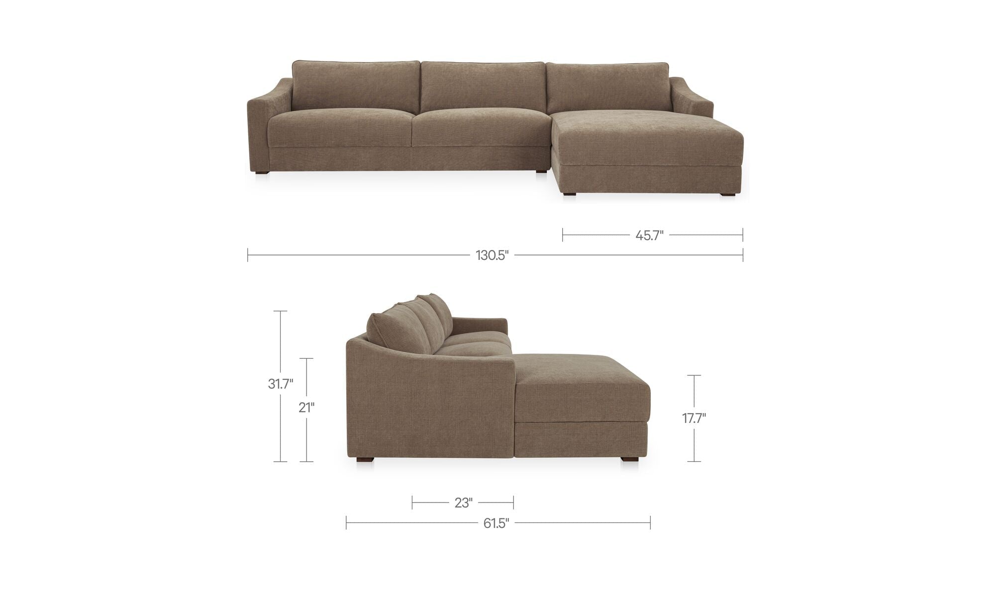 Taupe / D'accord dimensions