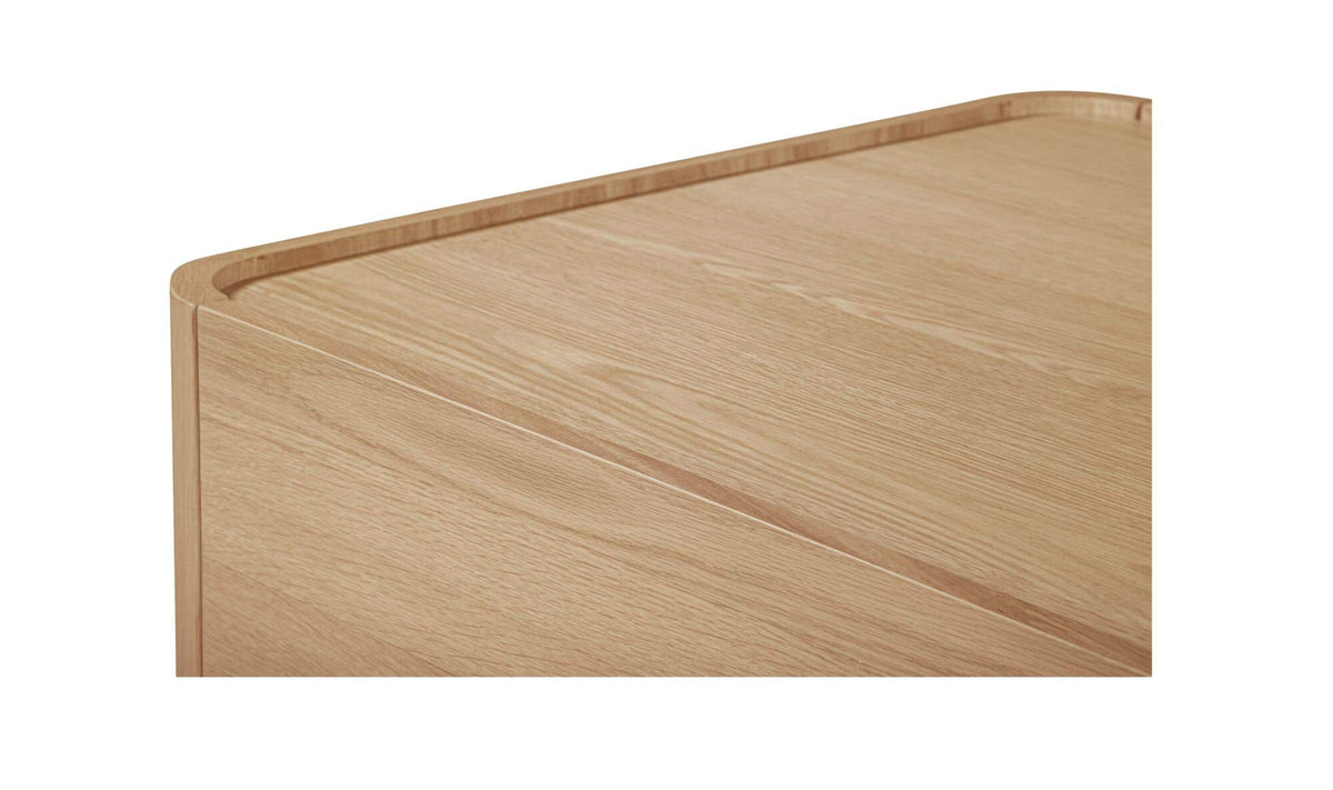 Galway Coffee Table in Natural — oak veneer detail