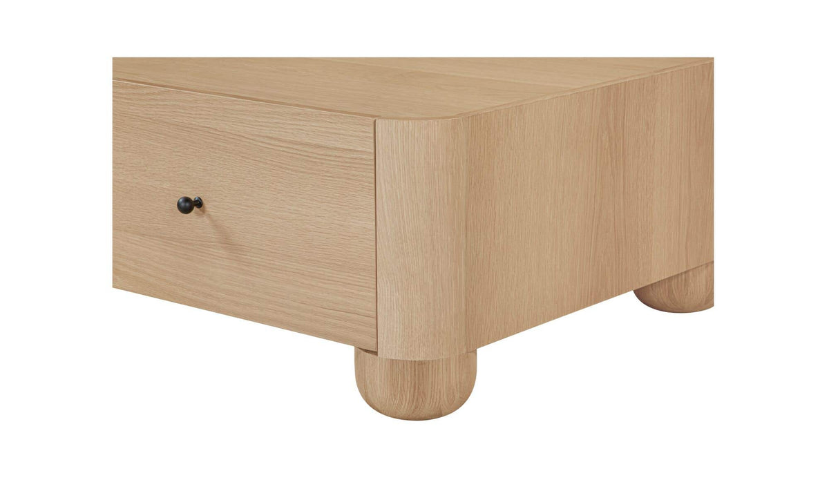 Galway Coffee Table in Natural — oak veneer detail
