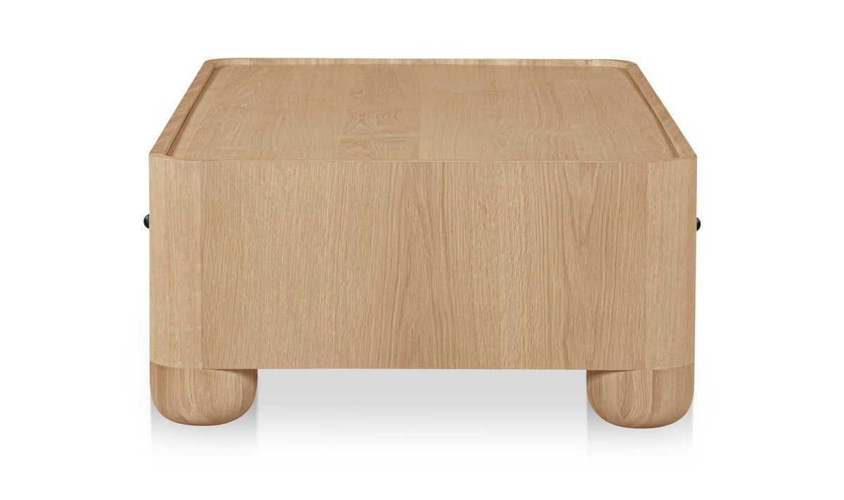 Galway Coffee Table in Natural — side profile