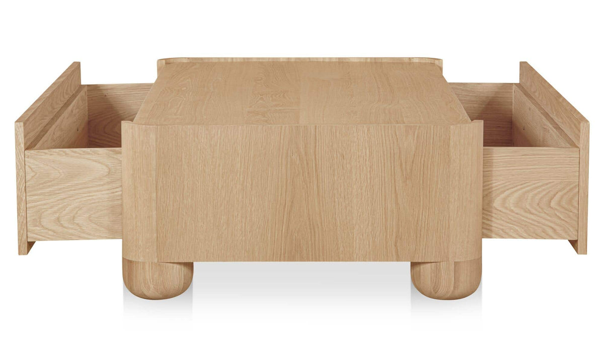 Galway Coffee Table in Natural — side profile