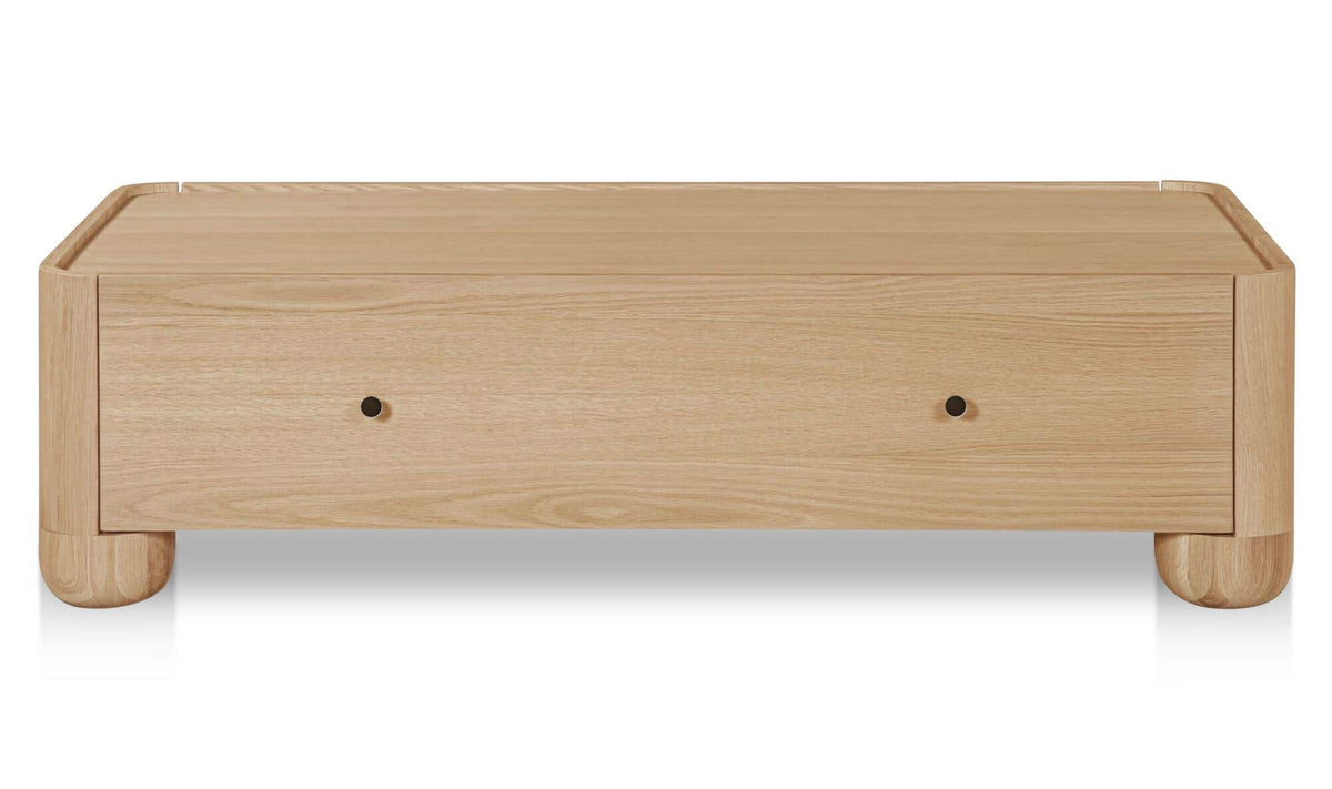 Galway Coffee Table in Natural — oak veneer, 55" × 30"