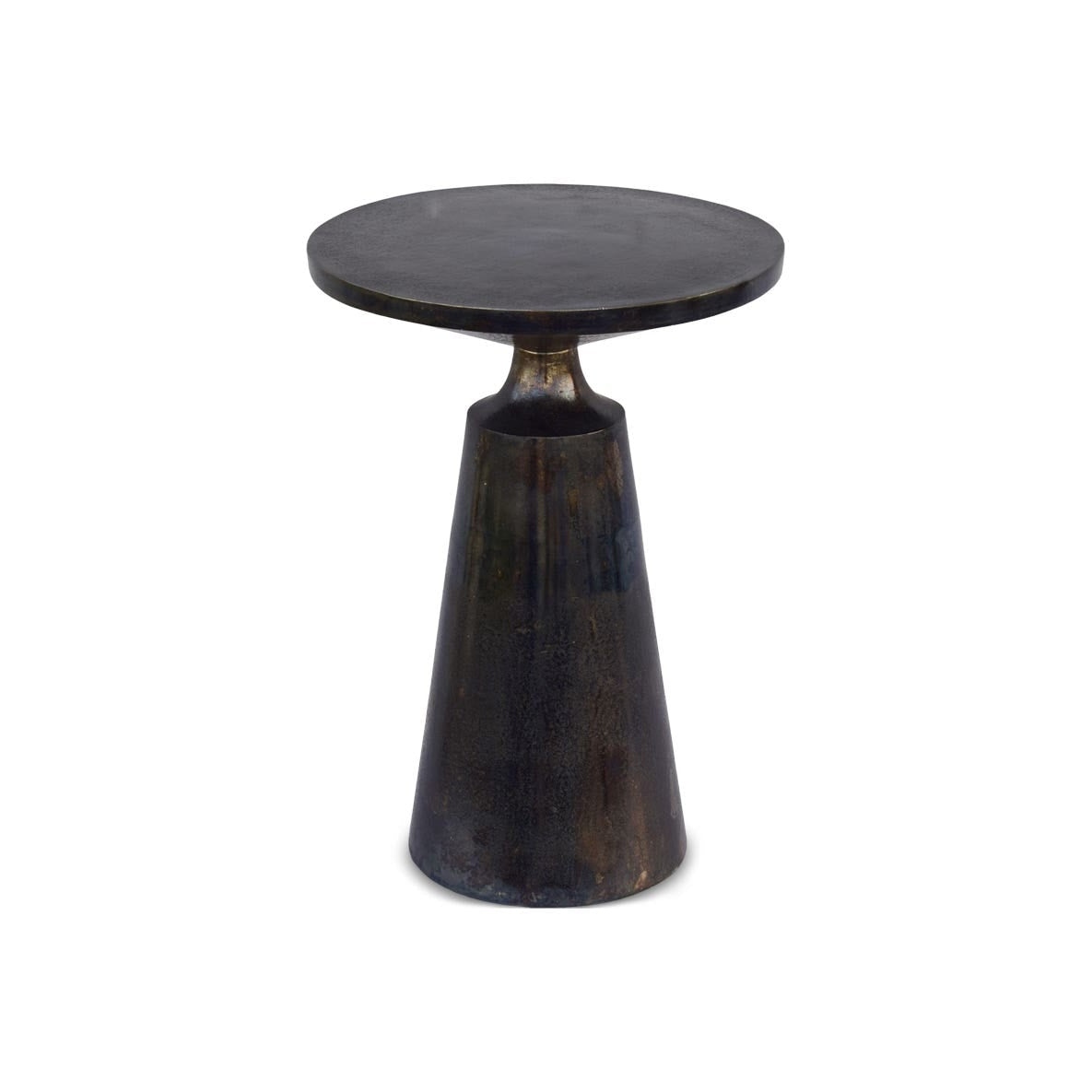 Sirmione Accent Table in Charcoal Grey — three-quarter view