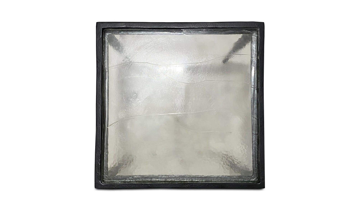 Mullion Side Table in Clear — top view