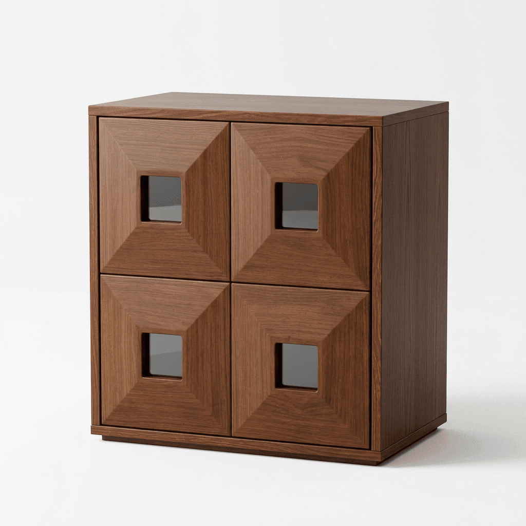 Finn Stackable Walnut Storage - Altera