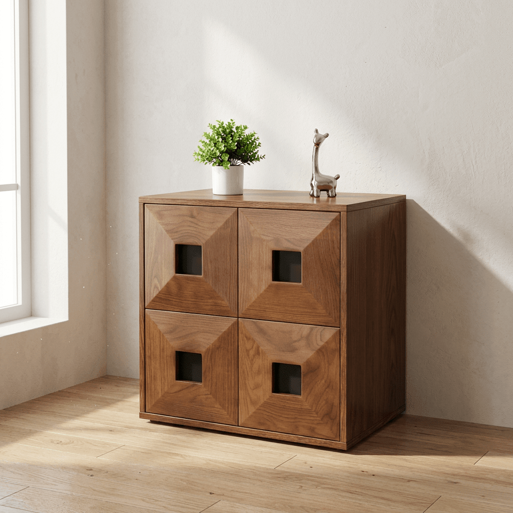 Finn Stackable Walnut Storage - Altera