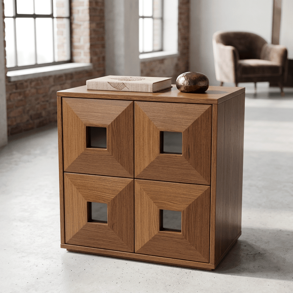 Finn Stackable Walnut Storage - Altera