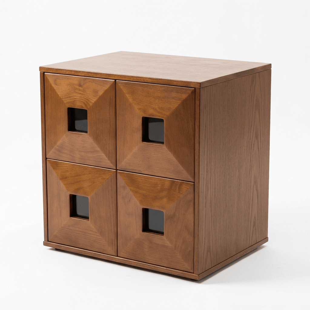 Finn Stackable Walnut Storage - Altera