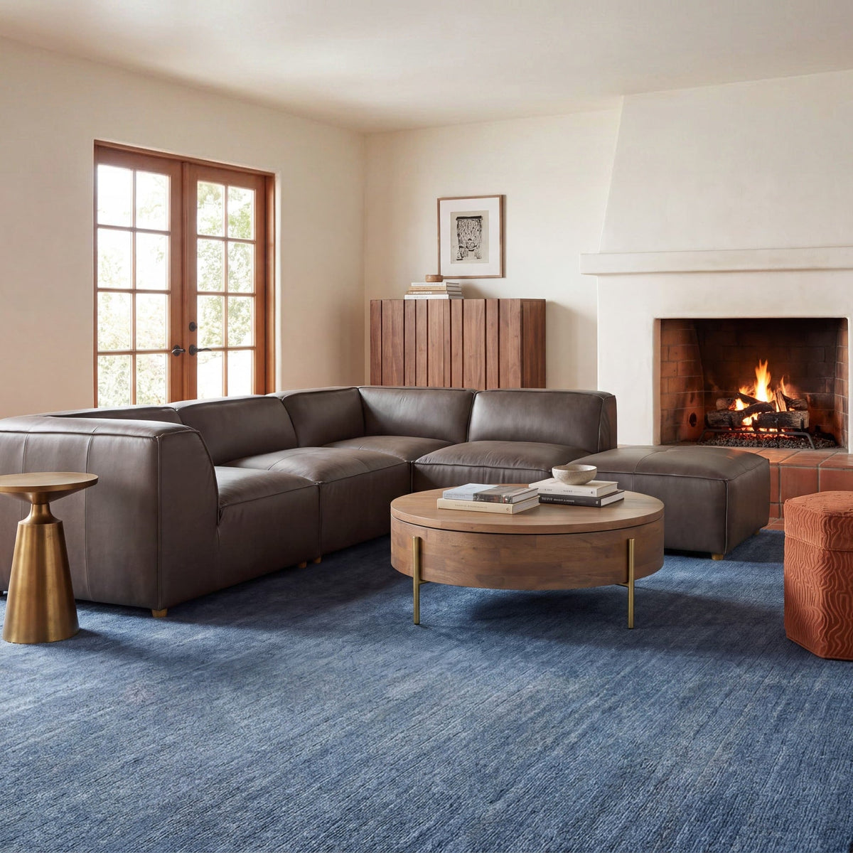Forres Modular Leather Sectional - Altera