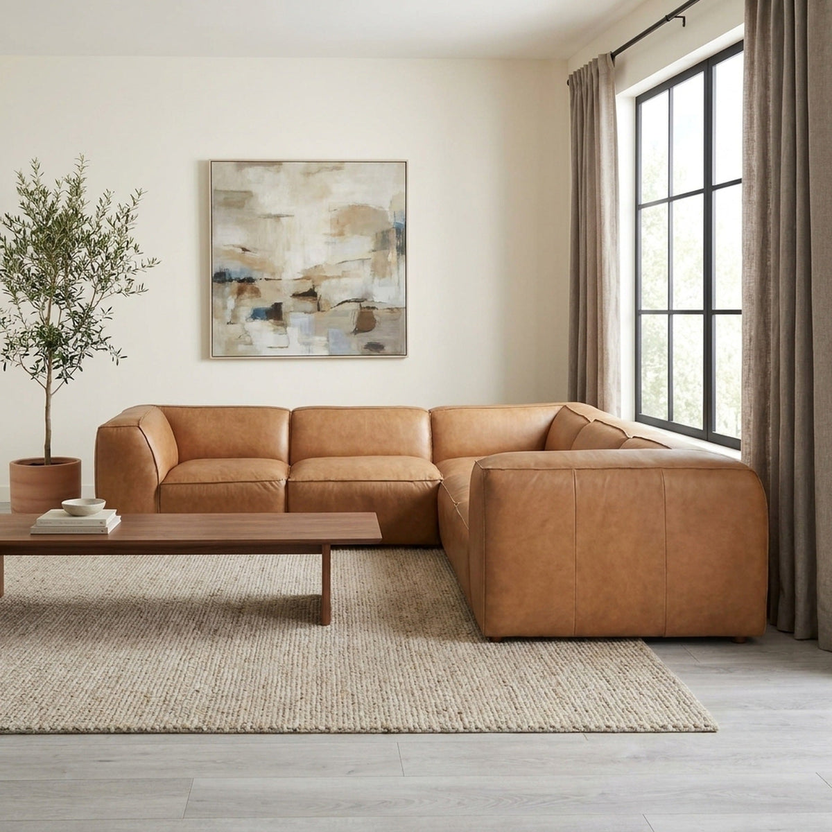 Forres Modular Leather Sectional - Altera