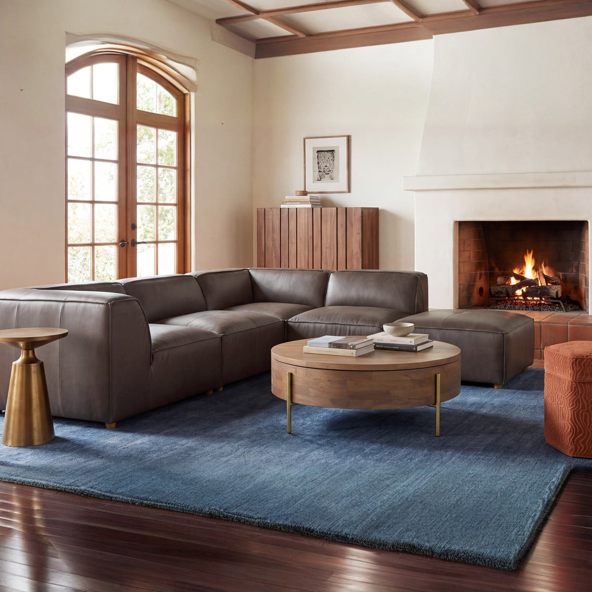 Forres Modular Leather Sectional - Altera