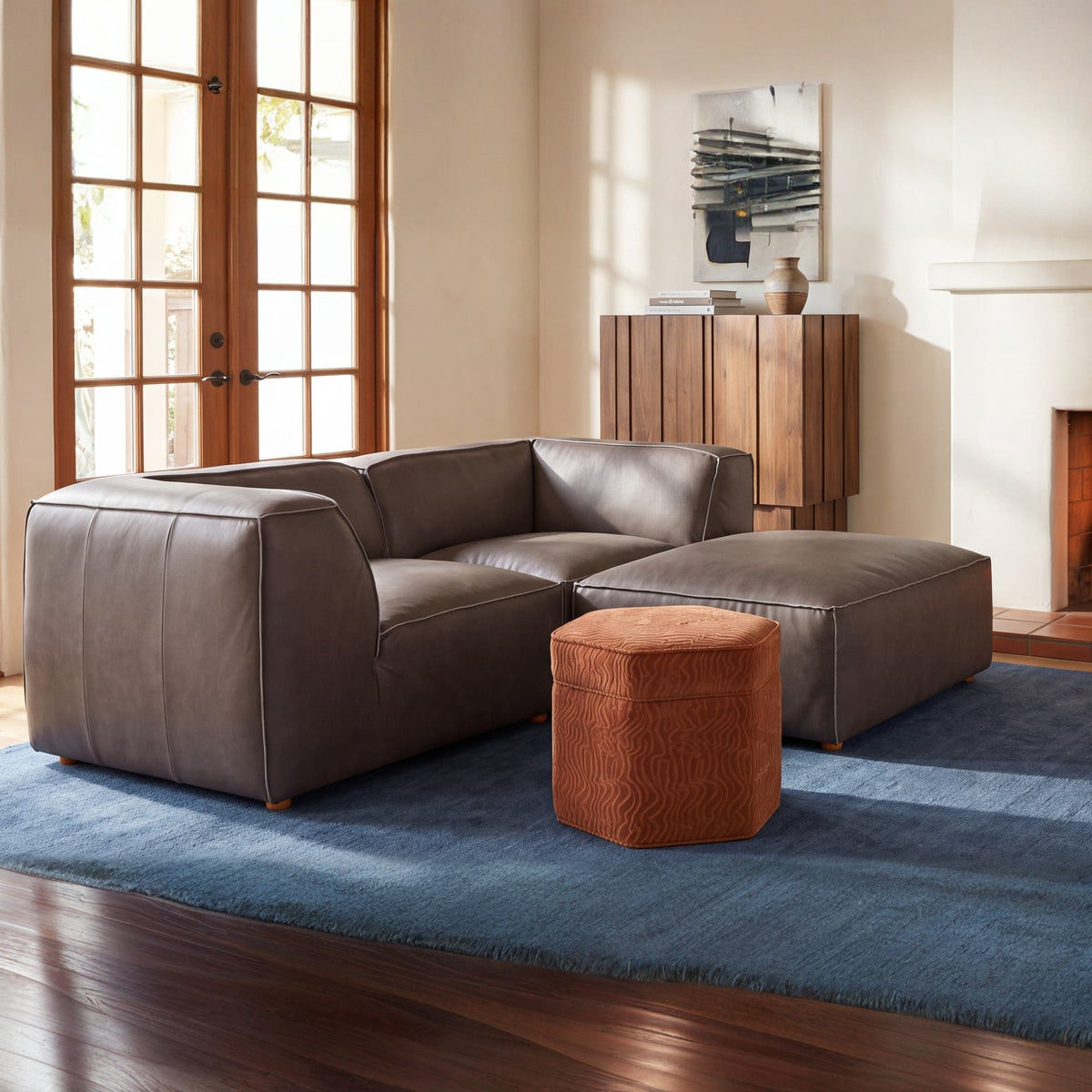 Forres Modular Leather Sectional - Altera