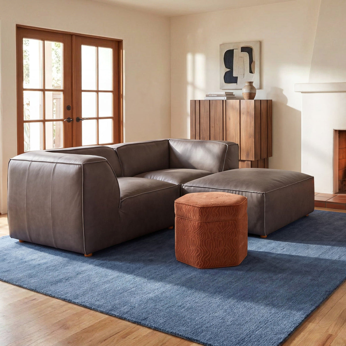 Forres Modular Leather Sectional - Altera