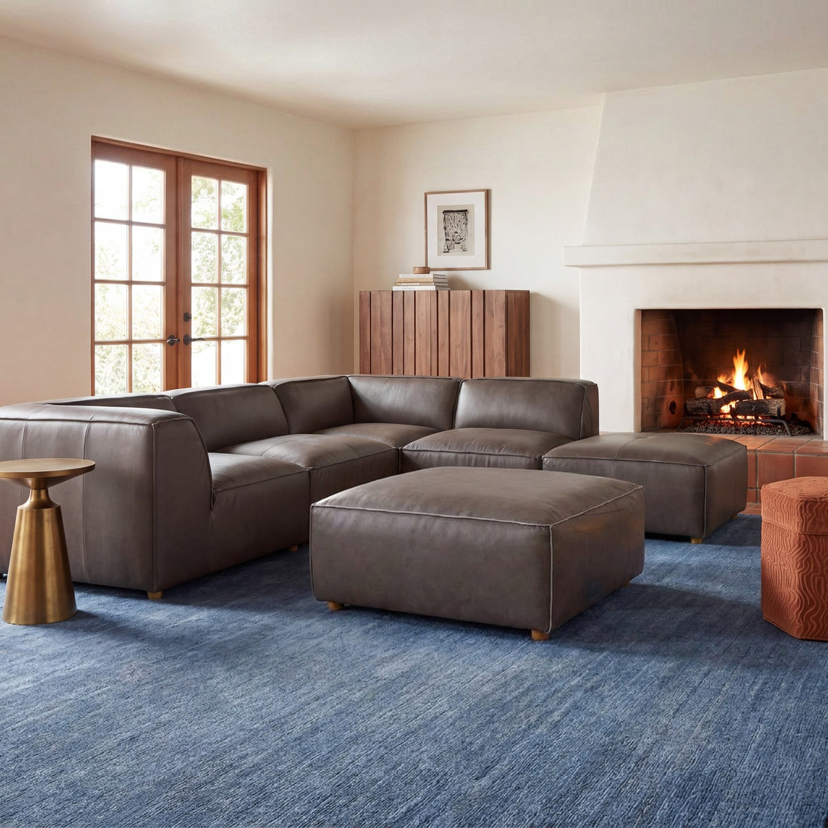 Forres Modular Leather Sectional - Altera
