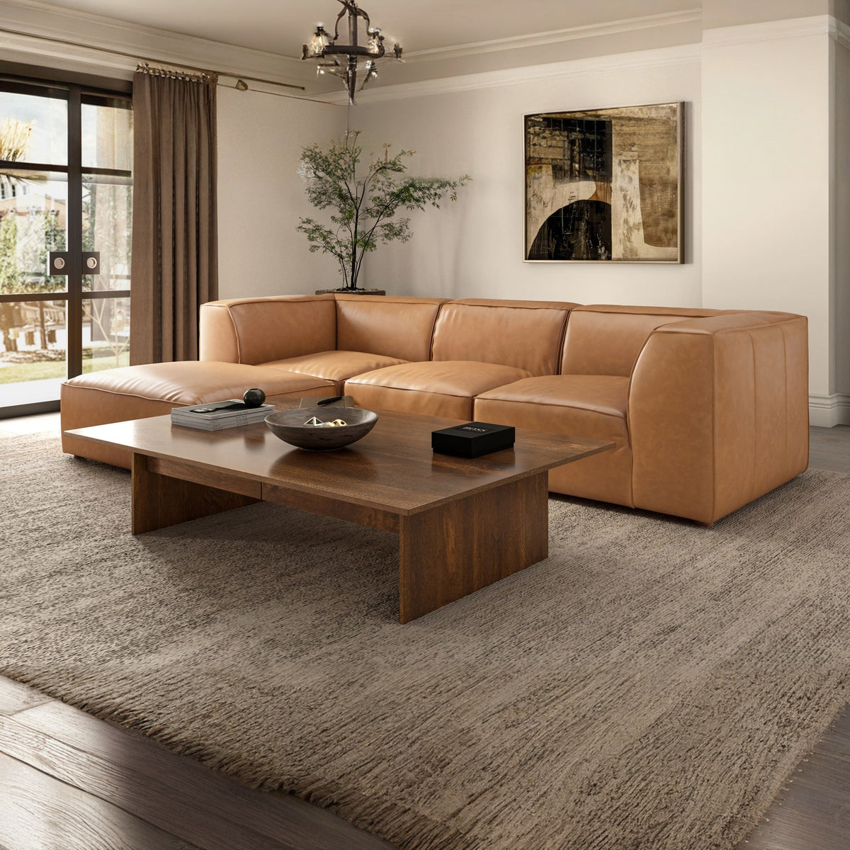 Forres Modular Leather Sectional - Altera