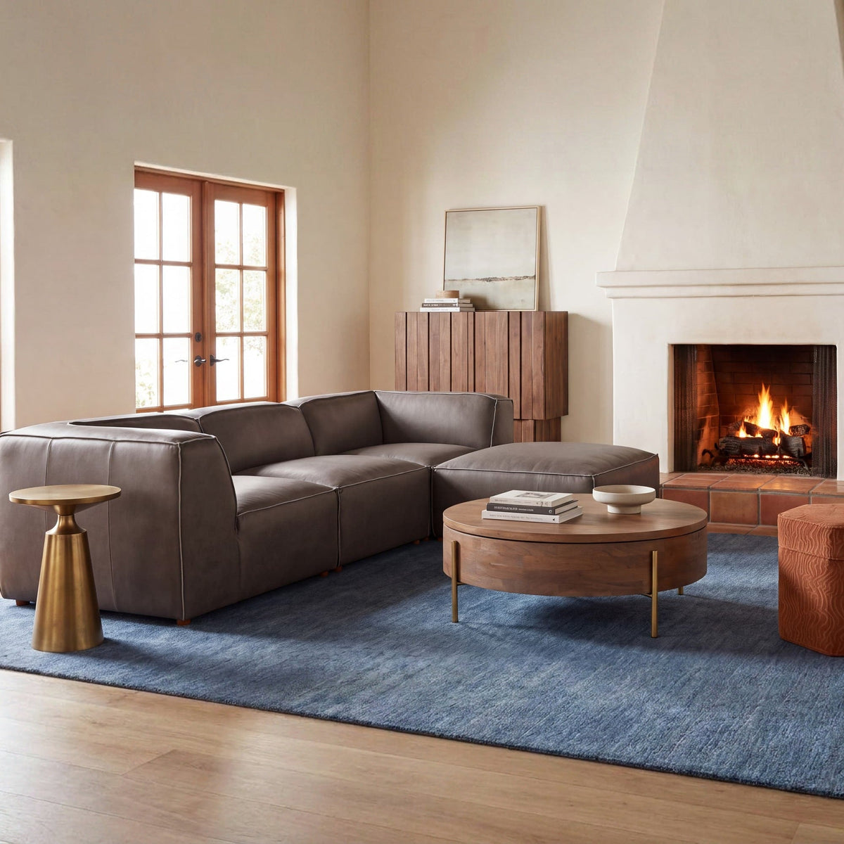 Forres Modular Leather Sectional - Altera