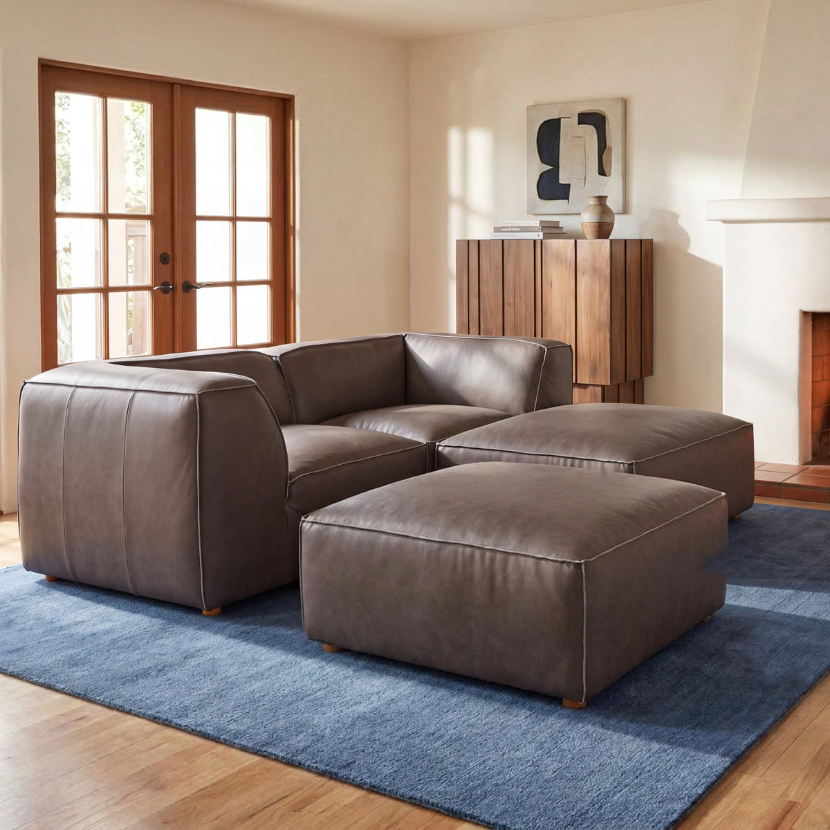 Forres Modular Leather Sectional - Altera