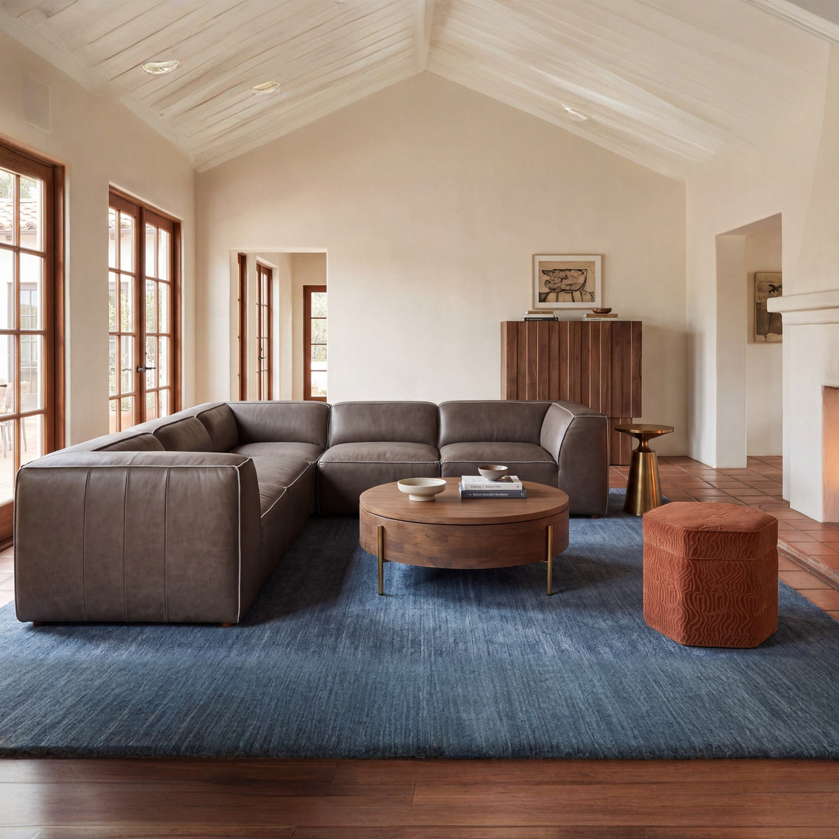 Forres Modular Leather Sectional - Altera