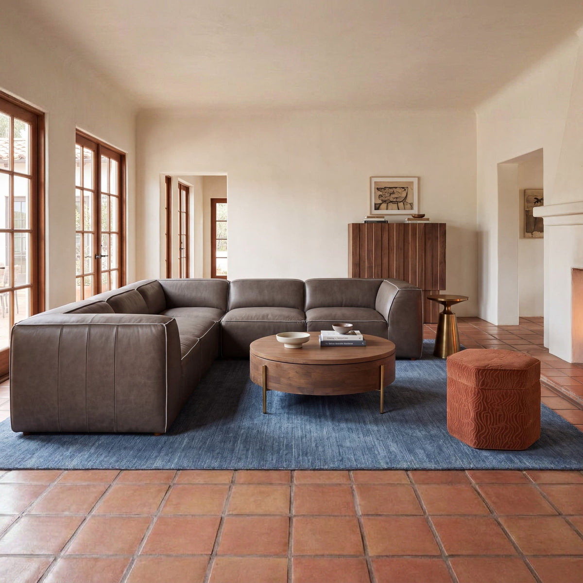 Forres Modular Leather Sectional - Altera