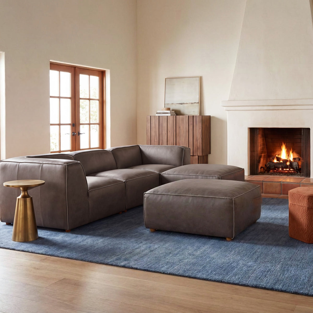 Forres Modular Leather Sectional - Altera